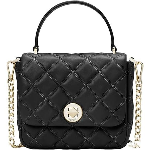 Kate Spade New York Natalia Square Crossbody Bag Black K8162 NWT - Picture 1 of 5